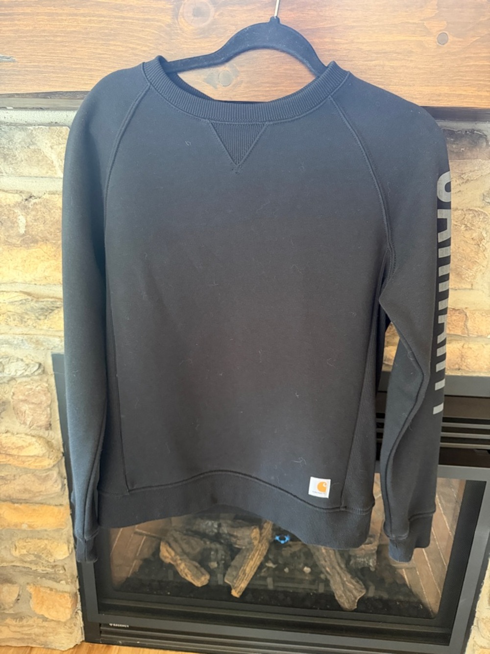 Carhartt Black Womens Crewneck Pullover Sweatshirt